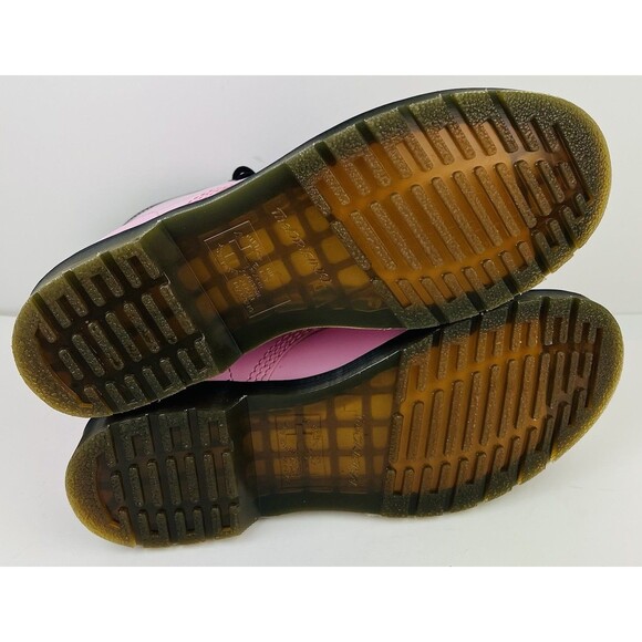 Doc Dr Martens 1460 Light Pink Patent Leather Combat Boots Womens Size 10 - Picture 7 of 12